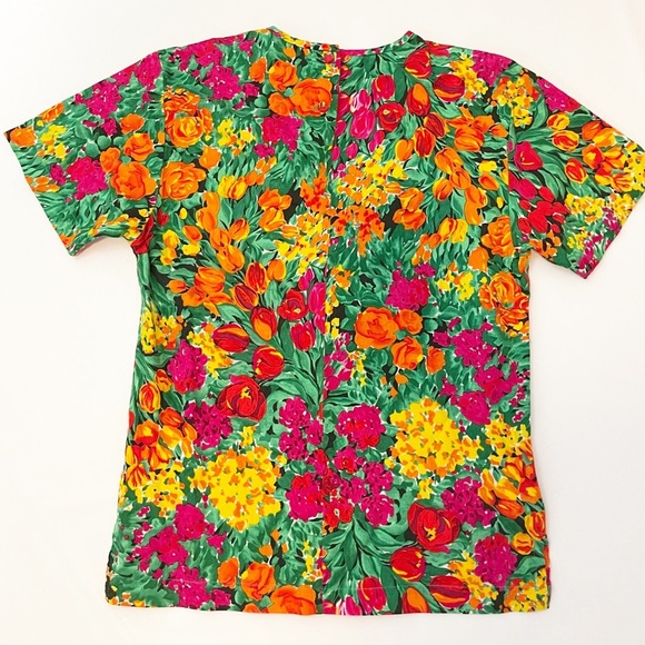 tanner collection floral top size 4 - Picture 1 of 5